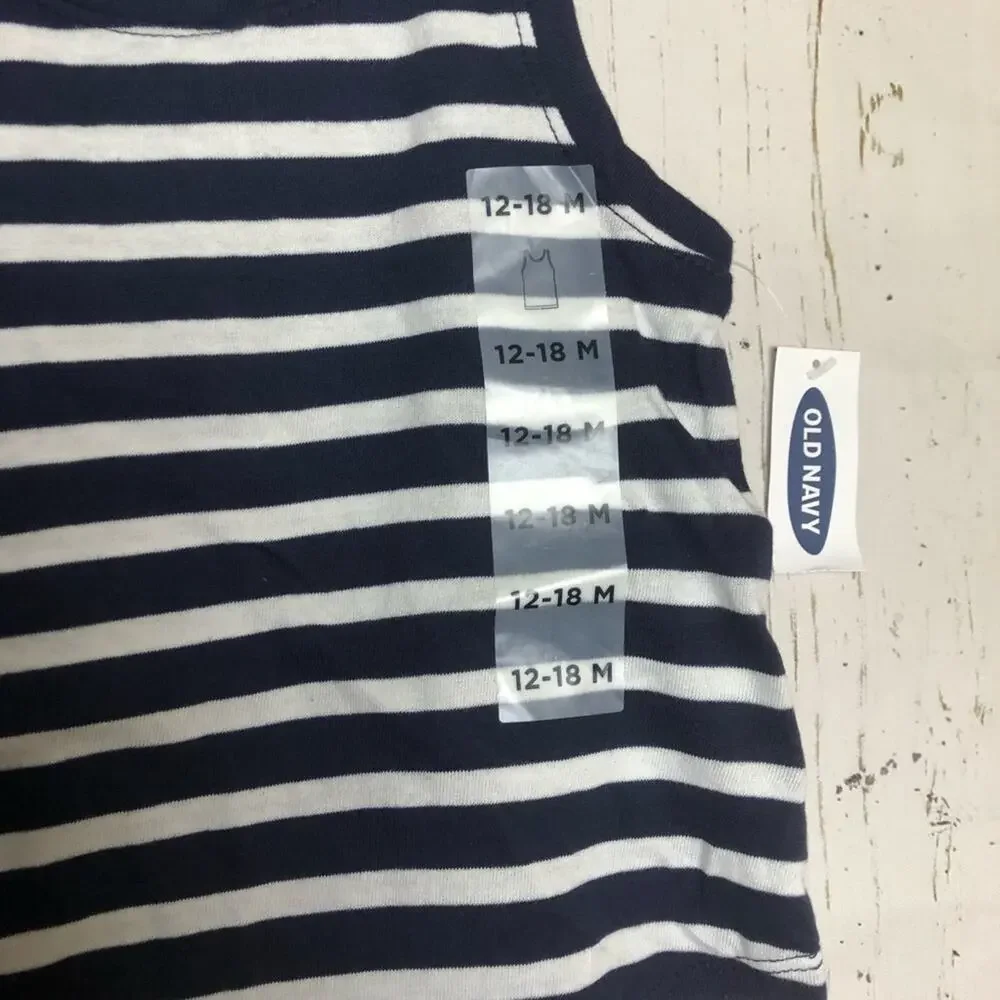 Old Navy Baby Girl Striped Tank Sz 12-18